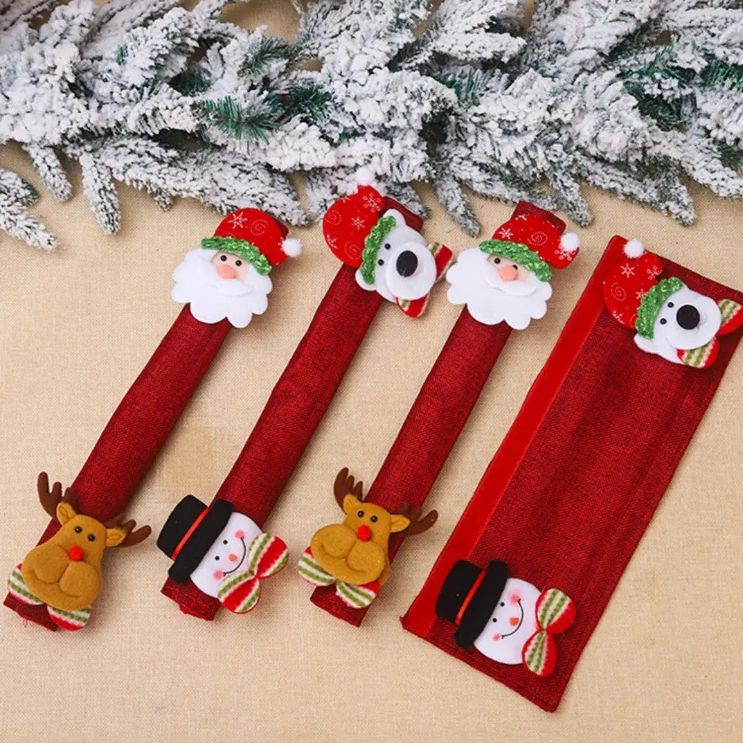 Christmas Refrigerator Handle Protective Cover - Bellarte Enchanté Christmas Refrigerator Handle Protective Cover